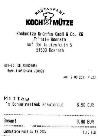 cdic Hffner Kochmtze Restaurant